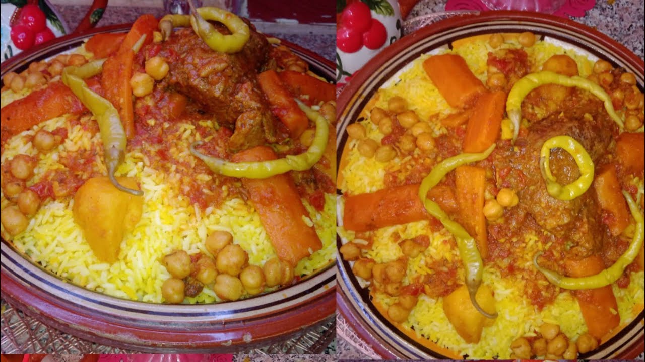 مطبخ مليكة البشارية 🌺روز طعام باللحم 🥩سهل واقتصادي