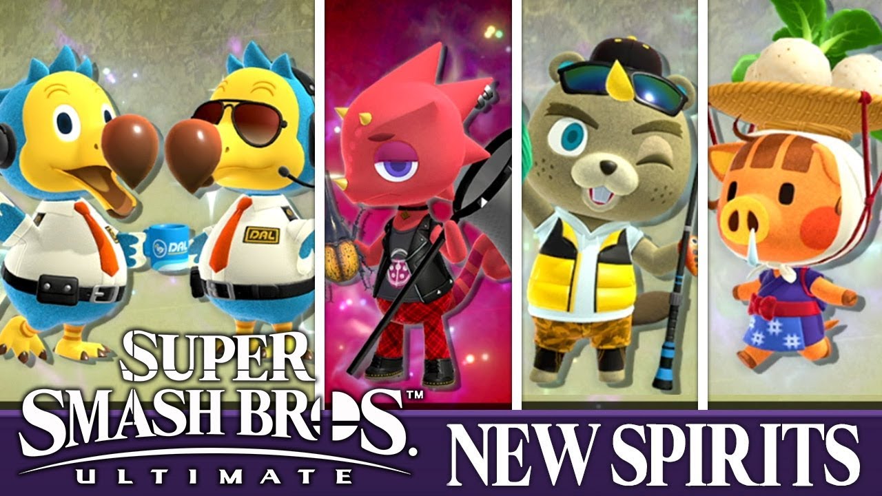 NEW SPIRITS from Animal Crossing New Horizons in Super Smash Bros Ultimate