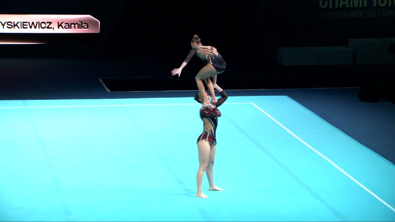 Poland (POL) - 2024 Acrobatic Worlds, Guimaraes (POR) Dynamic Qualification  Women's Pair