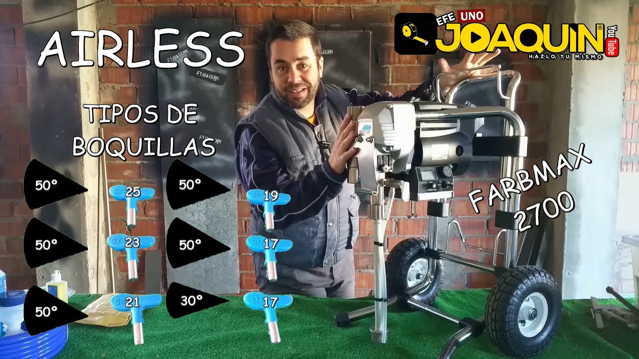 EQUIPO AIRLESS FARBMAX 2700 (Aprende a seleccionar la boquilla correcta)
