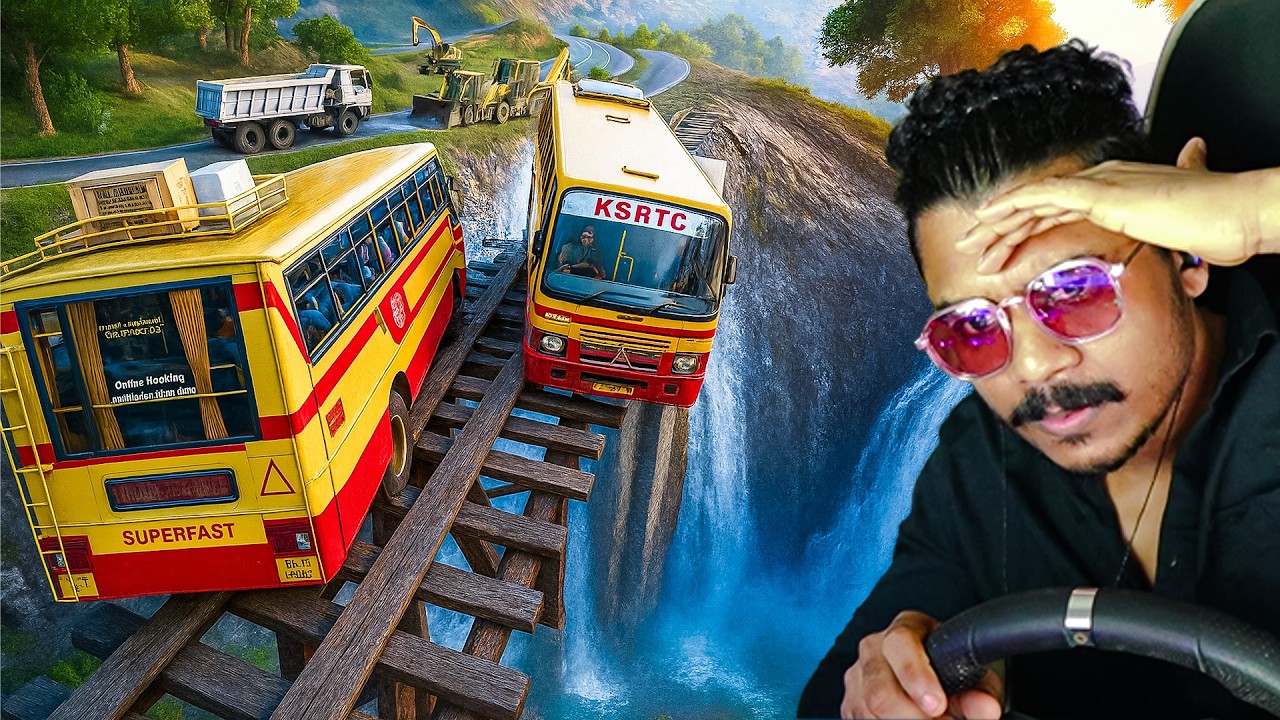 KSRTC BUS Trip to MUNNAR | Dangerous drive through Kerala forest @RANDOM_GTV