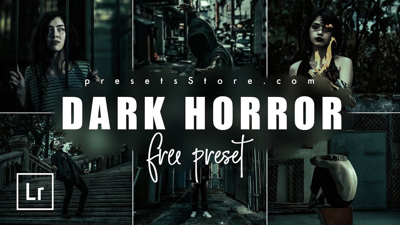 Moody Dark Horror Пресет для мобильного Лайтрум |  DNG | Синематик Пресет | Фильм Ужасов Пресет