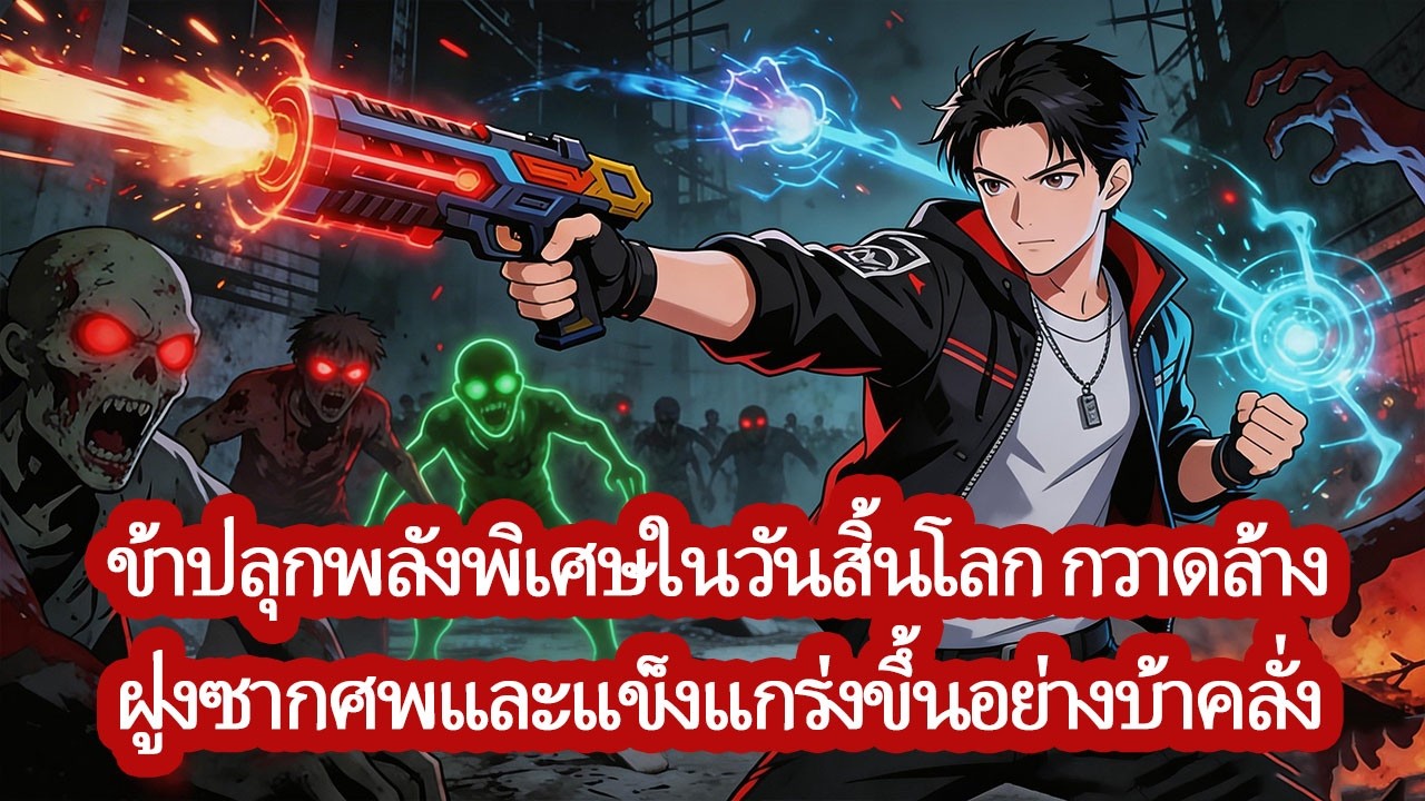🧟วันสิ้นโลกโคตรโหด! ชายที่แค่อยากรอดกลับปลุกพลังพิเศษหลายสาย ฆ่าซอมบี้จนทั้งดันเจี้ยนสั่น 😱⚡