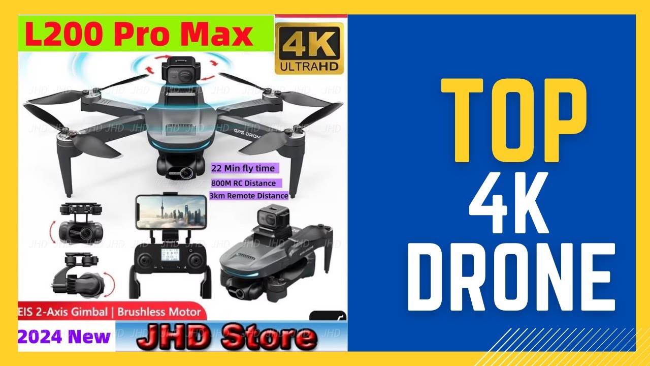 Best 4k Drone | JHD PRO MAX Drone GPS Motor 4K HD Profesional Review in 2025