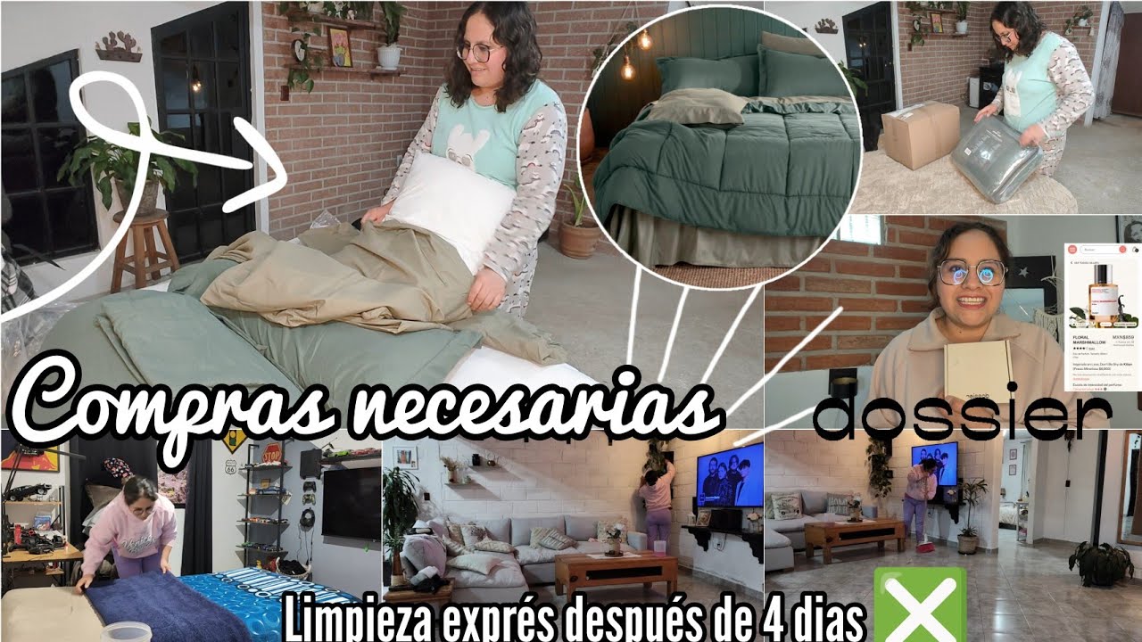 Compras para mí recámara 🛍️✅/ limpieza exprés 🫧/ DOSSIER 👌🏻💯