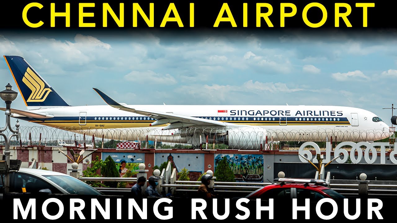 CHENNAI AIRPORT - Plane Spotting | Landing & Take off - Morning RUSH HOUR