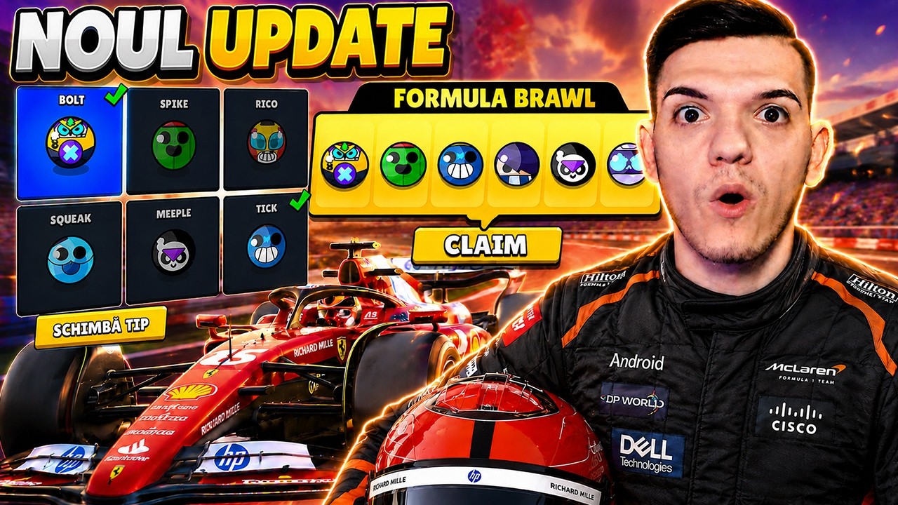 NOUL UPDATE CU FORMULA 1 IN BRAWL STARS!? CINE CASTIGA?