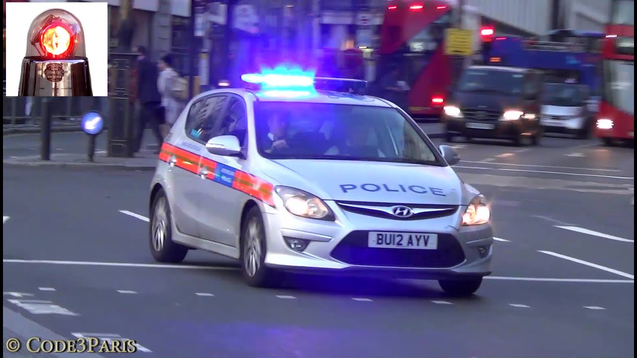 London Police Cars Responding (compilation)