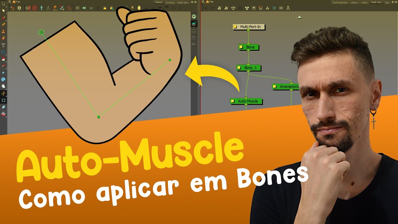 TOON BOOM HARMONY | Aplicando AUTO-MUSCLE em BONES