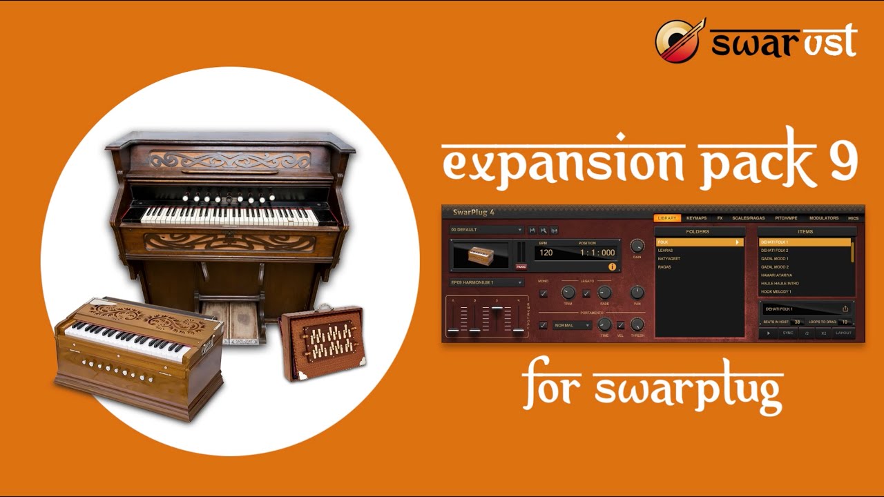 Virtual Indian Instruments | Organ, Harmoniums & Sur Peti | SwarPlug Expansion Pack 9 Demo