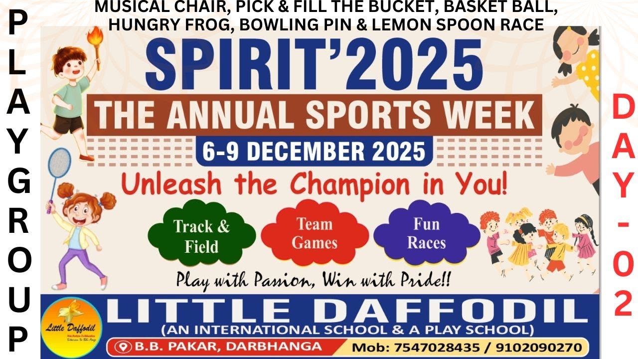 Junior Group Day 2 of 4: {M.CHAIR, PICK & FILL THE BUCKET, BASKET , H. FROG, BOWLING & LEMON RACE}