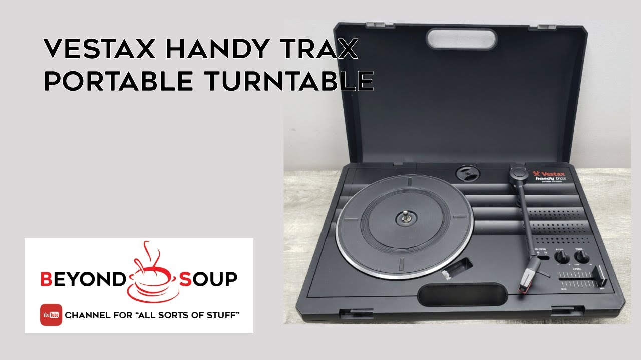 Vestax Handy Trax Portable Vinyl Belt-Drive Turntable