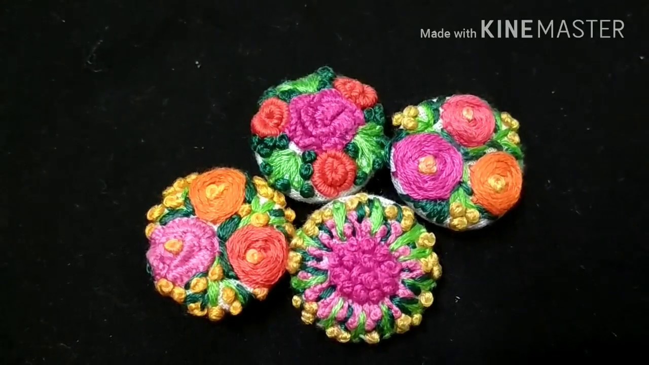 160-Fancy floral buttons (Hindi /Urdu)