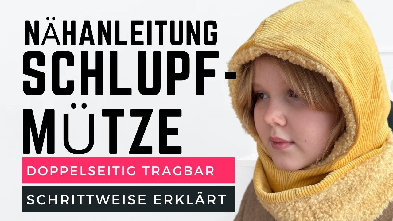 Doppelseitige Schlupfmütze nähen lernen - DIY mit Annas Nähschule - Rabattaktion