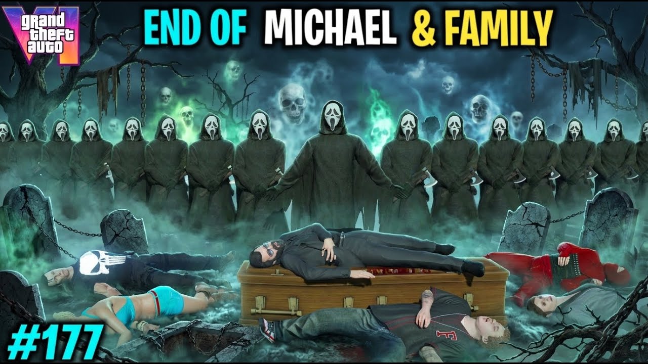 GHOSTMASK END MICHAEL FAMILY & FREINDS| GTA V GAMEPLAY #177