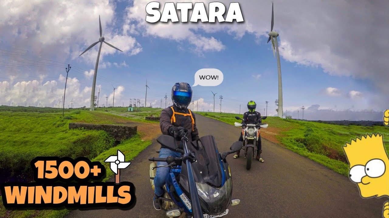 Chalkewadi Windmills😍 | Satara | MotoVlog | Roadman Rohan
