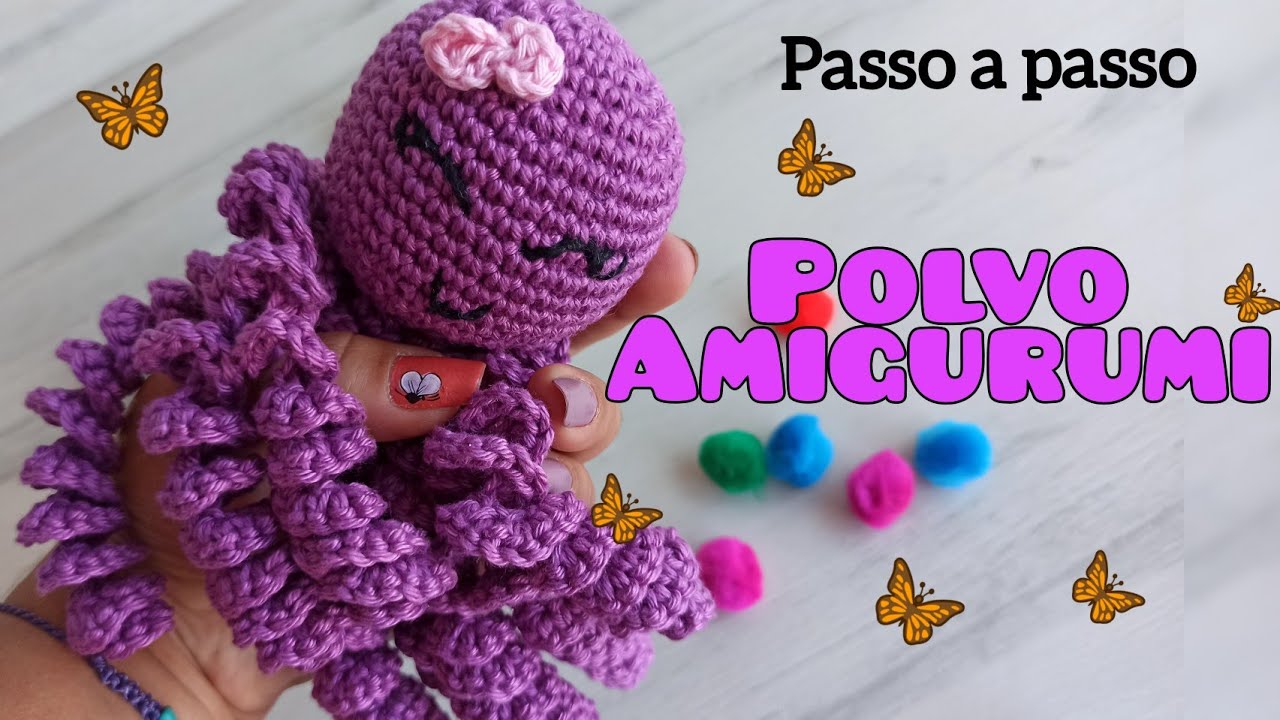 Como faz o Polvo Amigurumi / Polvinho de Crochê