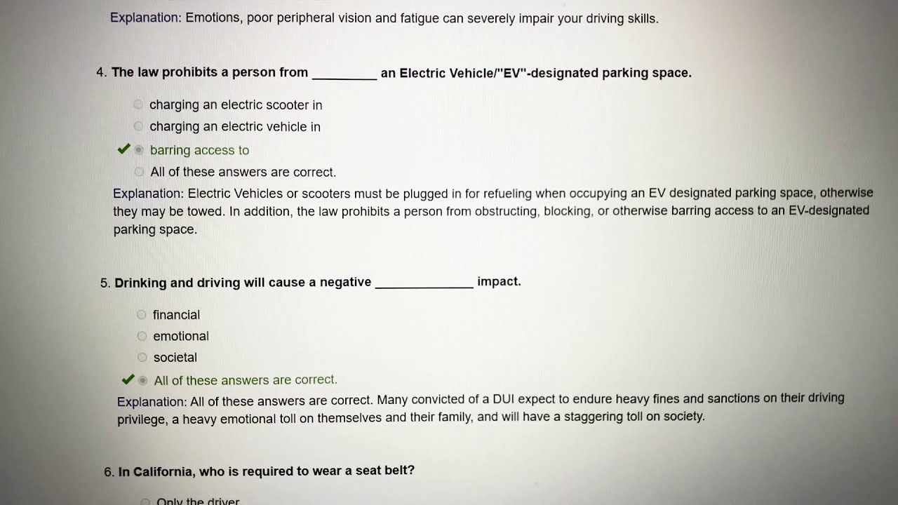 IMPROV online traffic school Final test Right answer 2020 new CA,get $5 OFF LINK in description