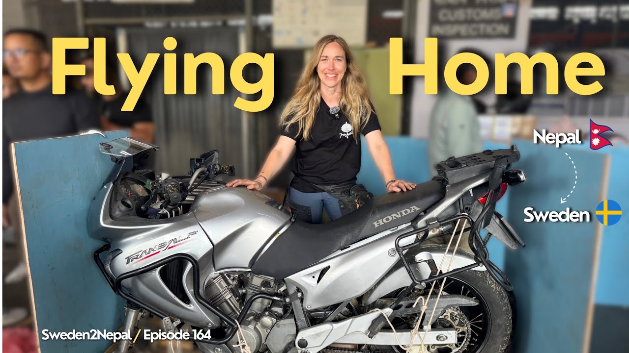 After 40 000 km, I flew my motorcycle from Nepal home to Sweden ✈️ | Final Episode – Ep. 164