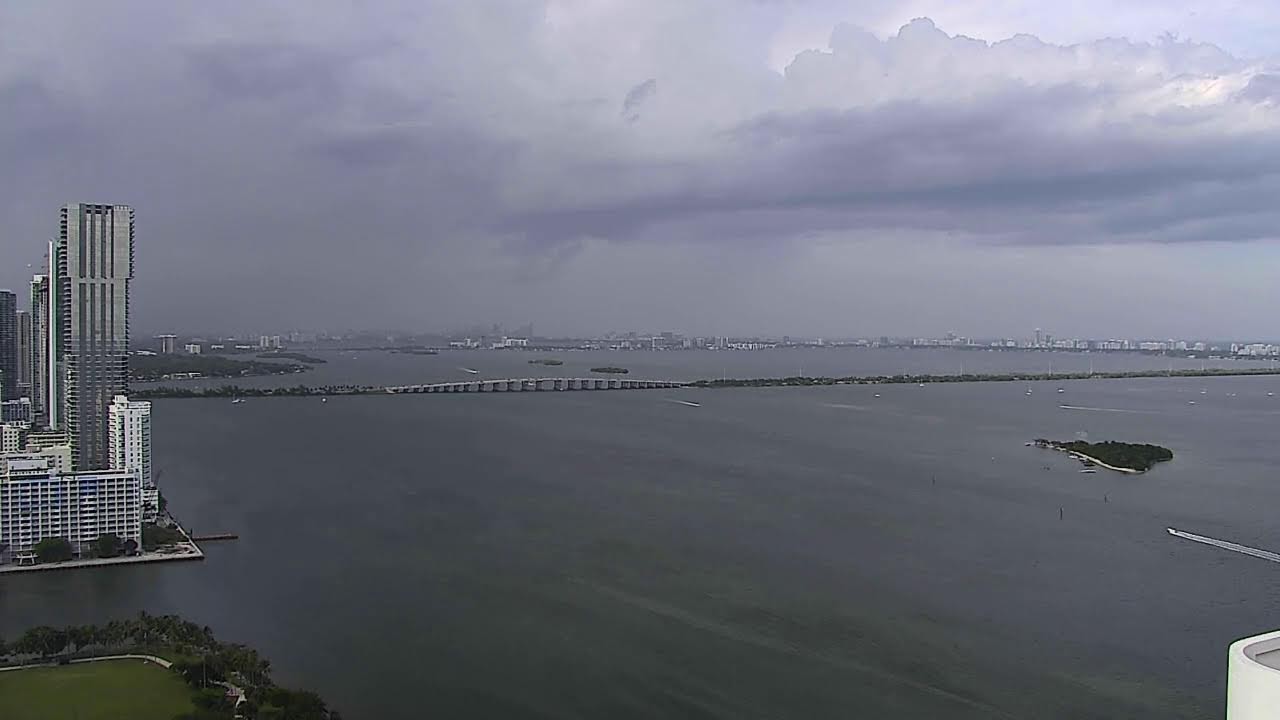 Miami Live Webcam | Biscayne Bay North Waterfront Views 24/7 | Florida Live Cams