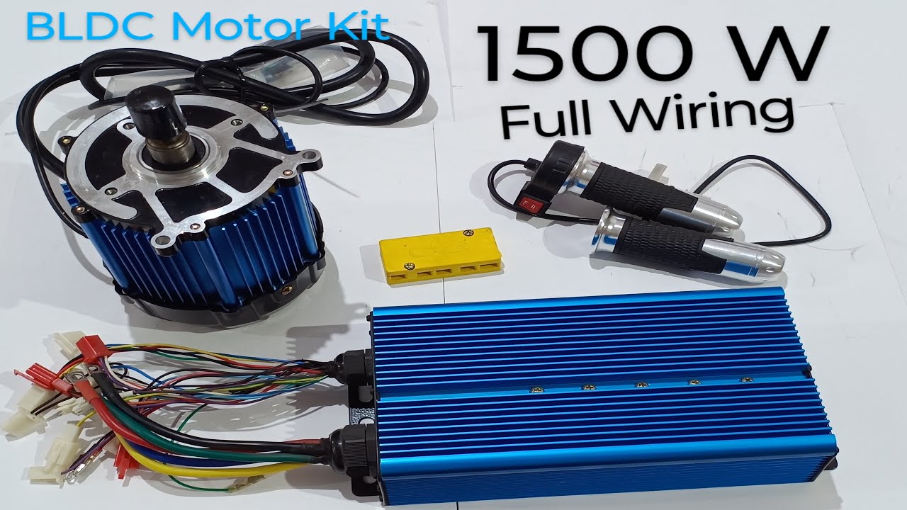 1500W BLDC Kit | Motor & Controller| Bike Conversation| E-Rickshaw | Powerful Load Capacity