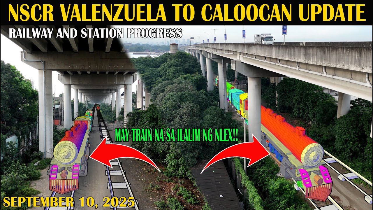PNR NSCR   VALENZUELA TO CALOOCAN RAILWAY & TRAIN STATION UPDATE - SEPT.10.2025