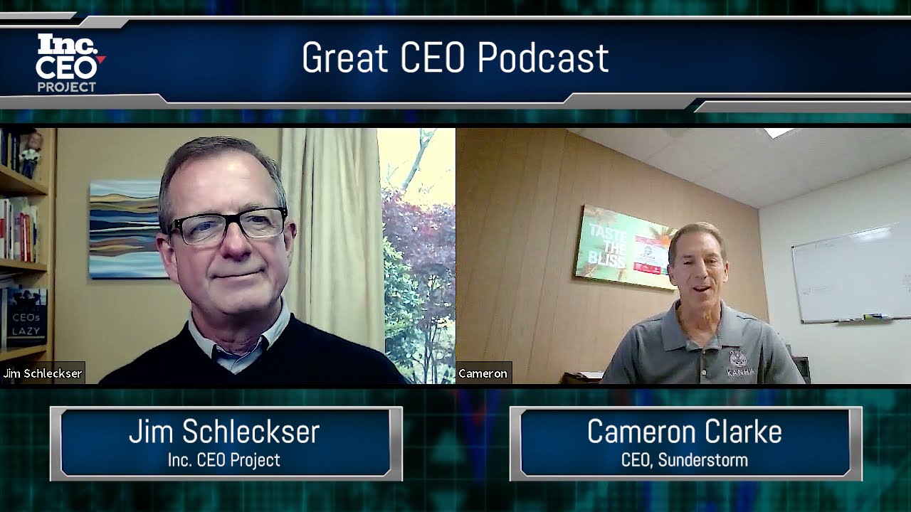 Great CEOs Podcast  - Jim Schleckser of The CEO Project Interviews Cameron Clarke of Sunderstorm