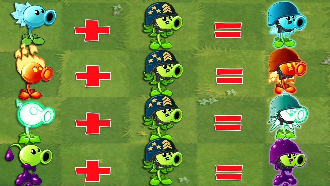 All Pea Plants Fusion & Evolution NOOB PRO - Pvz 2 Discovery
