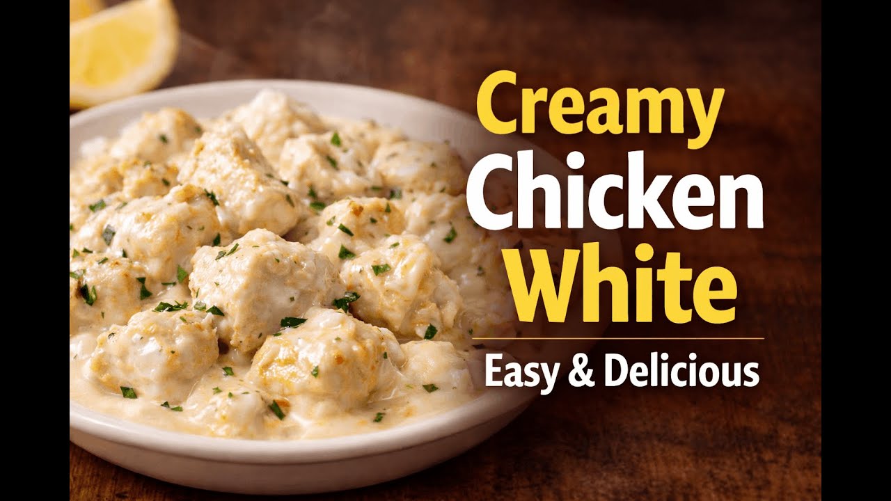 Creamy White Sauce Chicken | Easy & Delicious Dinner Recipe