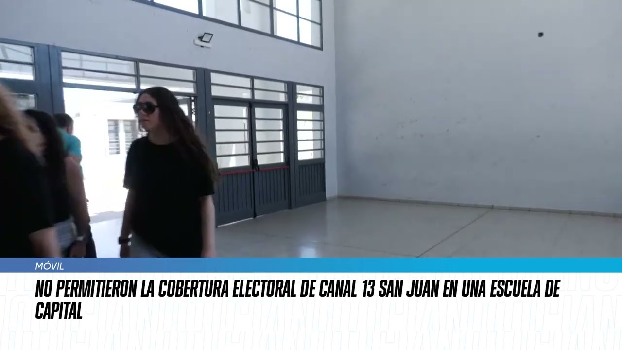 No permitieron la cobertura electoral de Canal 13 San Juan en una escuela de Capital