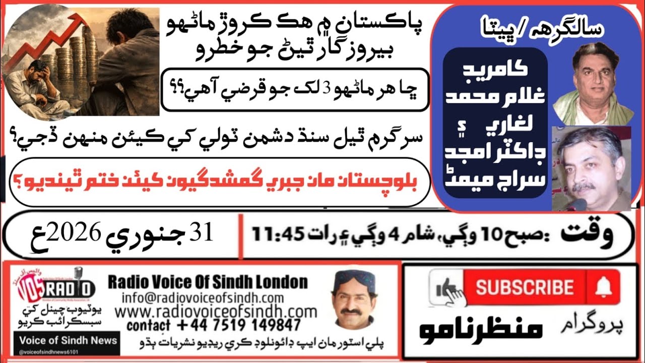 ManzarNamo: Pakistan at the Brink: Unemployment Crisis,Sindh Under Threat,Missing Persons Dilema 