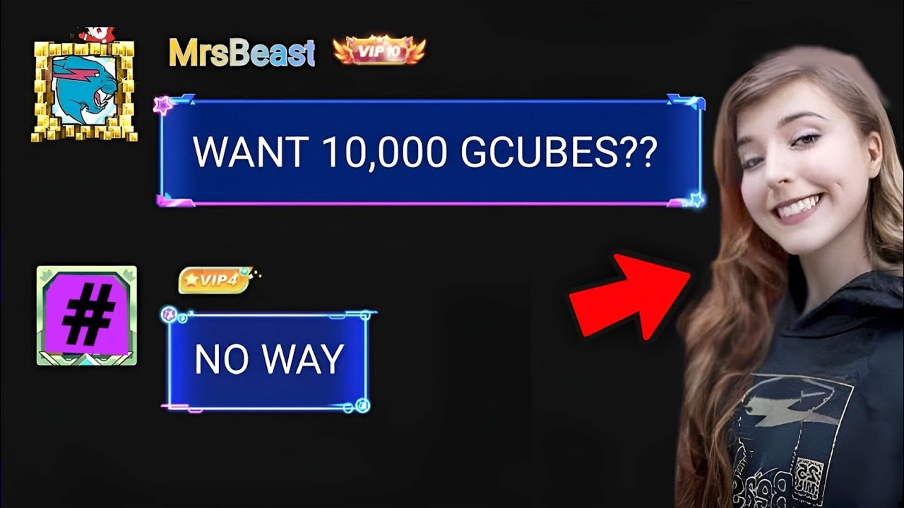 MrsBeast Challenged Me for 10,000 G-Cubes!! 😳🔥 | Blockman GO