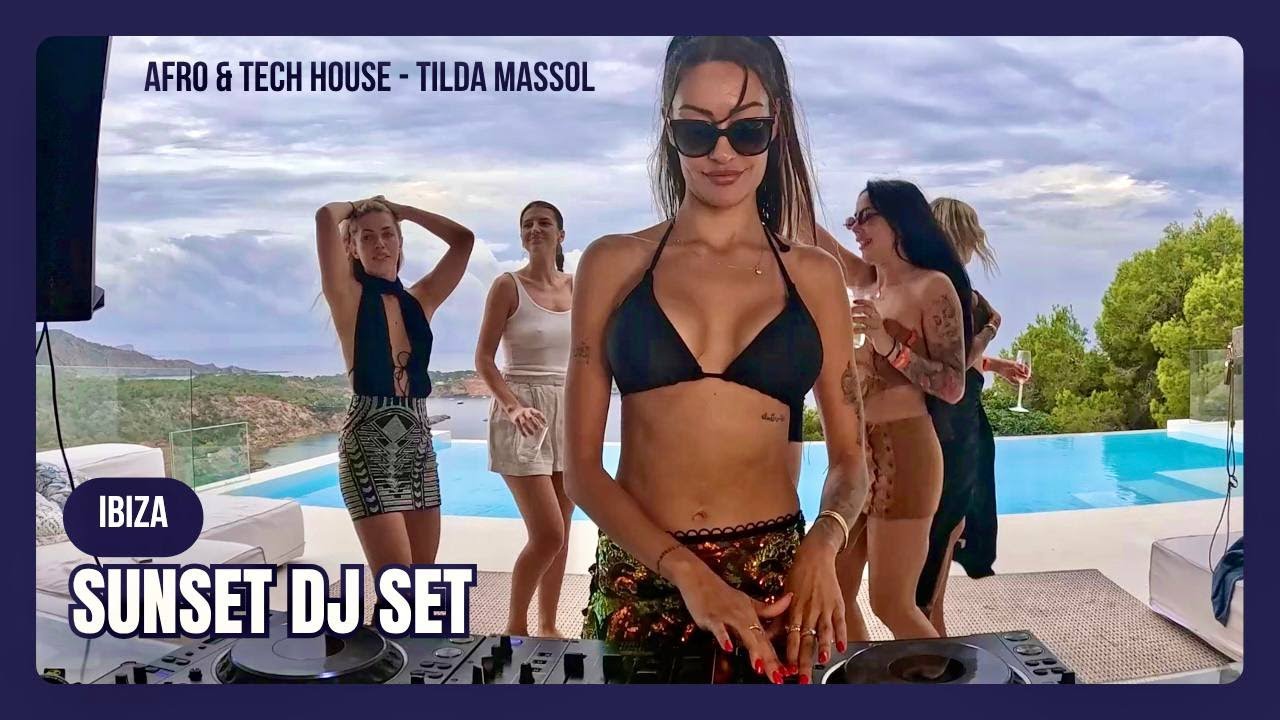 Tilda Massol – Afro & Tech House from Ibiza | Sunset Poolside DJ Set