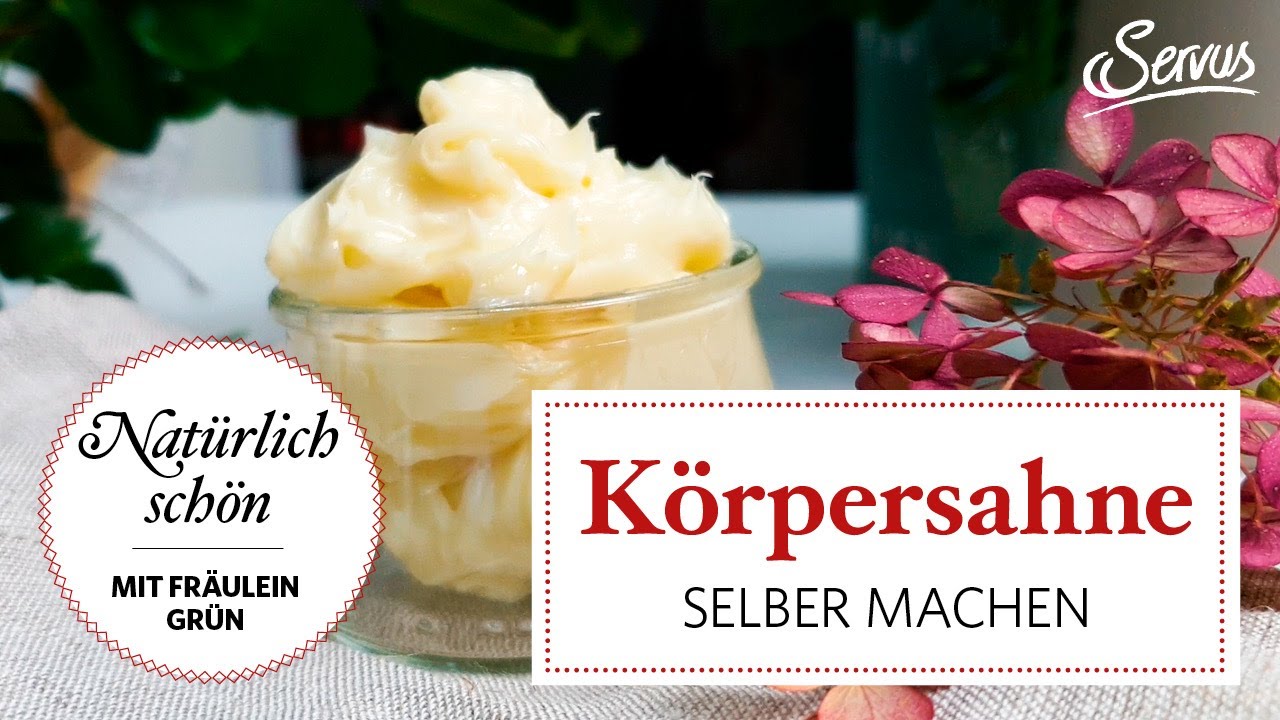 Körpersahne gegen trockene Haut selber machen