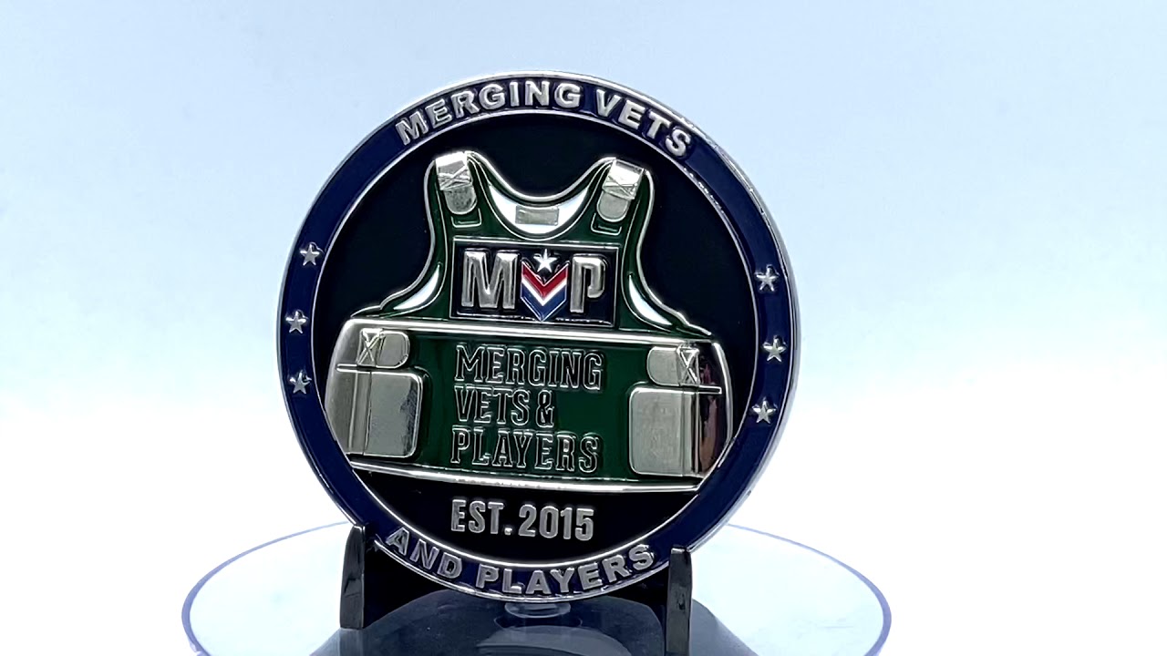 Official Limited Edition MVP: Merging Veterans and Players Pandemic Heroes Challenge Coin
