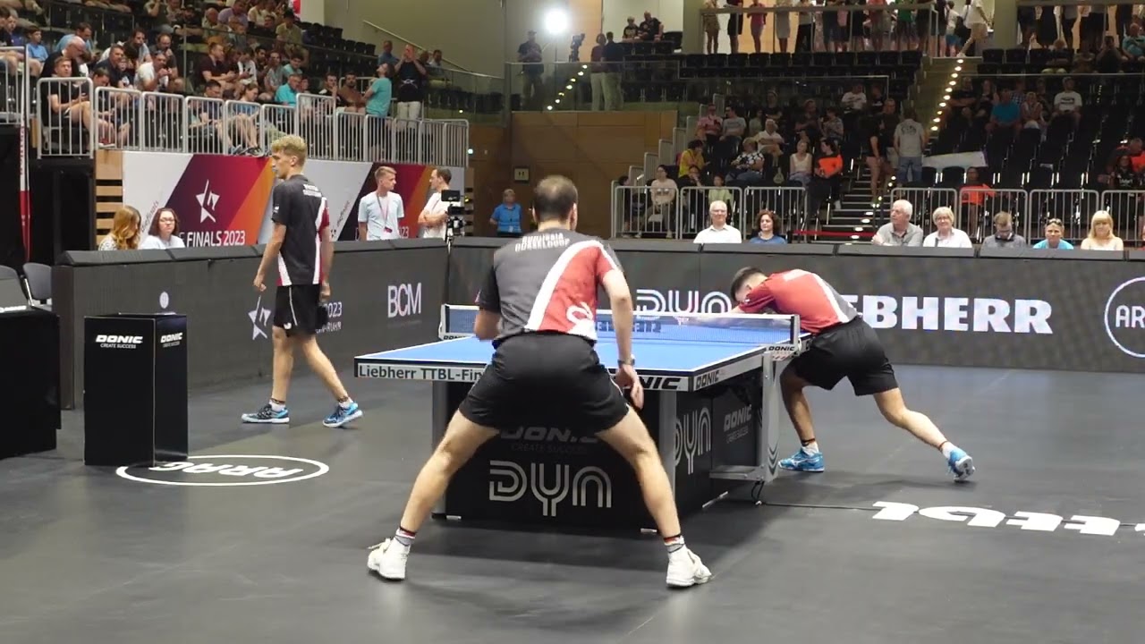 TTBL Finale | Warm Up Timo Boll , Dang Qiu , Anton Källberg , Kay Stumper [Borussia Düsseldorf]