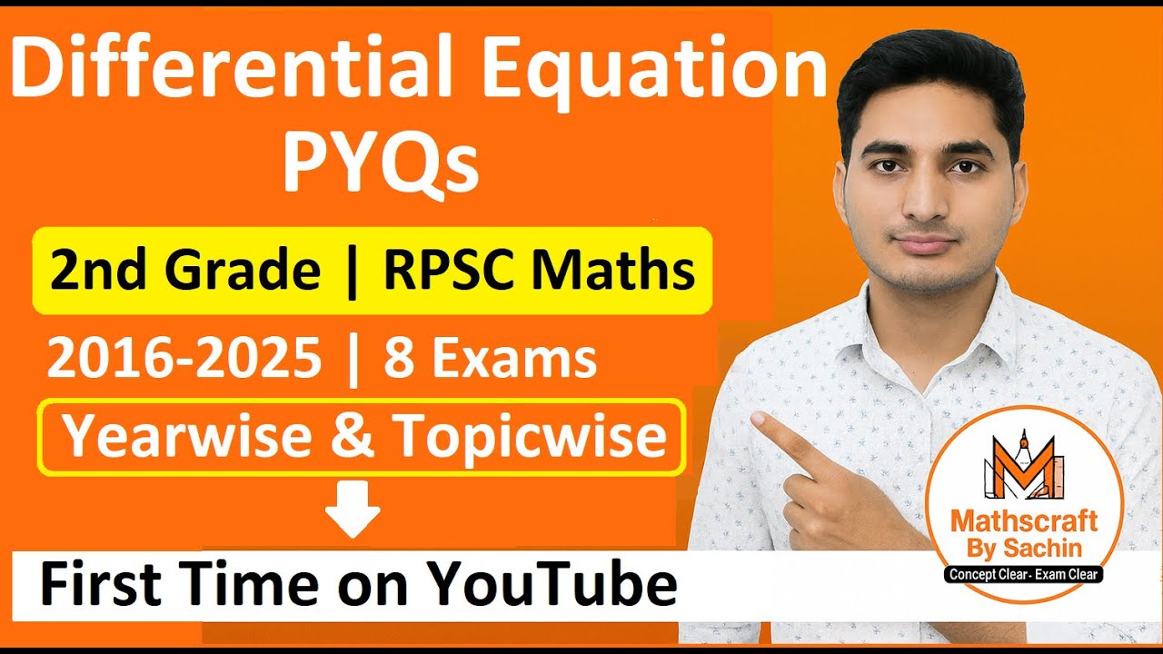 Differential Equation PYQs 2nd Grade (2016&ndash;2025) Explanation + Shortcuts | #2ndgrademath