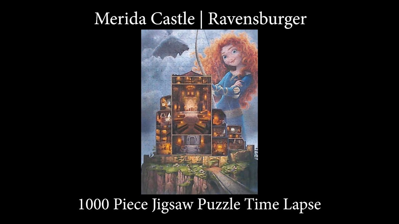 1000-piece Merida Disney Castle Collection Jigsaw Puzzle by Ravensburger Time Lapse!