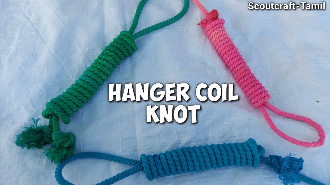 Hanger Coil Knot | How to Preserve Knotting Rope | Knots | Scoutcraft-Tamil