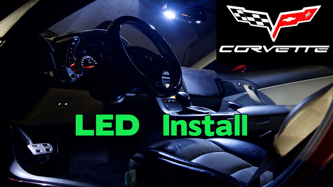 C6 Corvette - Interior LED install - Map and Courtesy lights