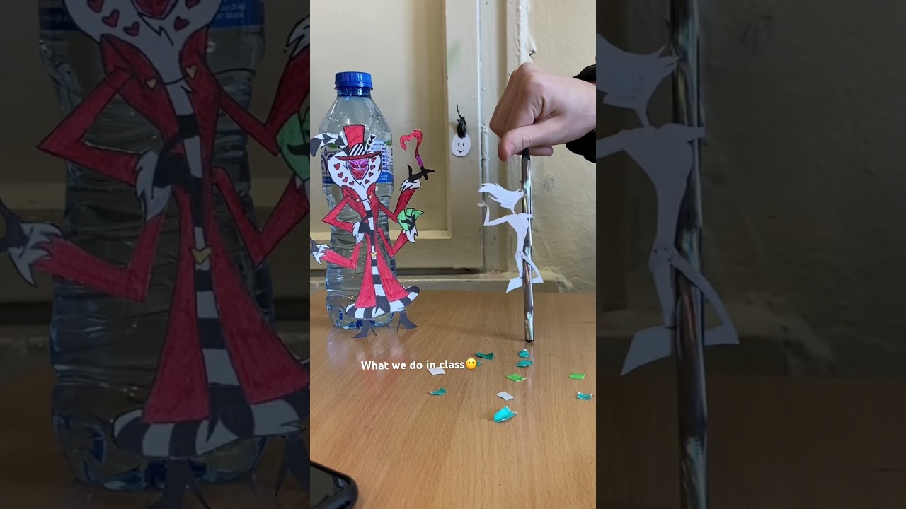 Had to do this trend real quick😅 #hazbinhotel #school #poison