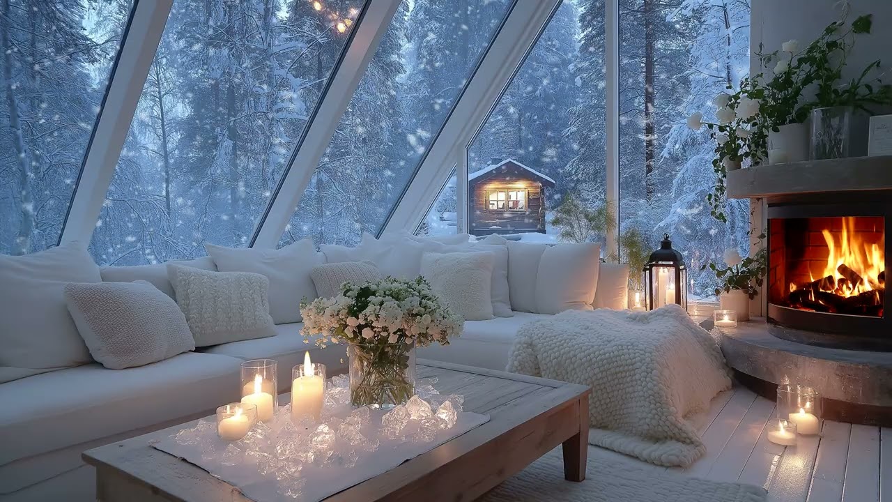 🎄⛄ CHRISTMAS IS HERE: 10 Hours of Winter Piano Music | Cozy Fireplace, Snowfall & Christmas Vibes
