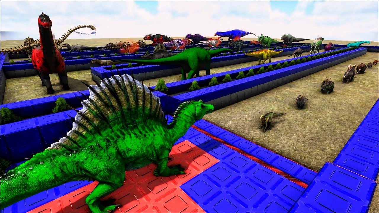 SPINOSAURUS DEATHRUN | ARK DINOSAUR DEATHRUN |