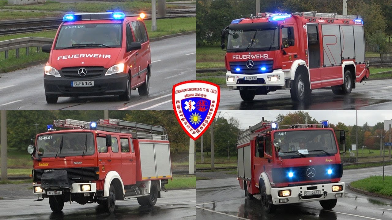 🚨 ELW + HLF 20 + LF 16-TS + Ausbildungs-LF 16/12 Feuerwehr Gera-Mitte