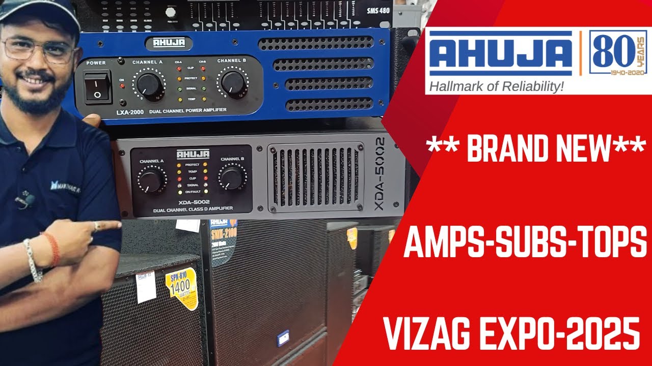 AHUJA - The Brand Of Trust _ All new Tops Subs Amplifier Mixer_ Price_Vizag Expo-2025 | Sound&Tech