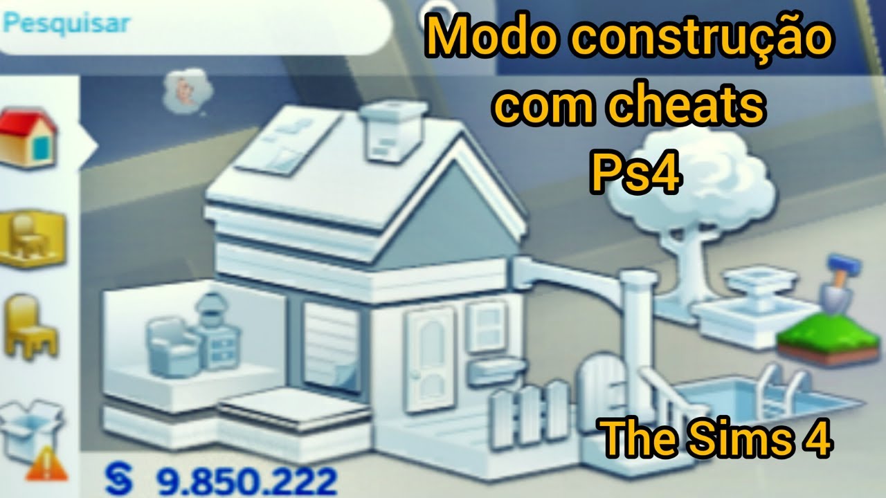 The Sims 4 modo construção com cheats - Ps4