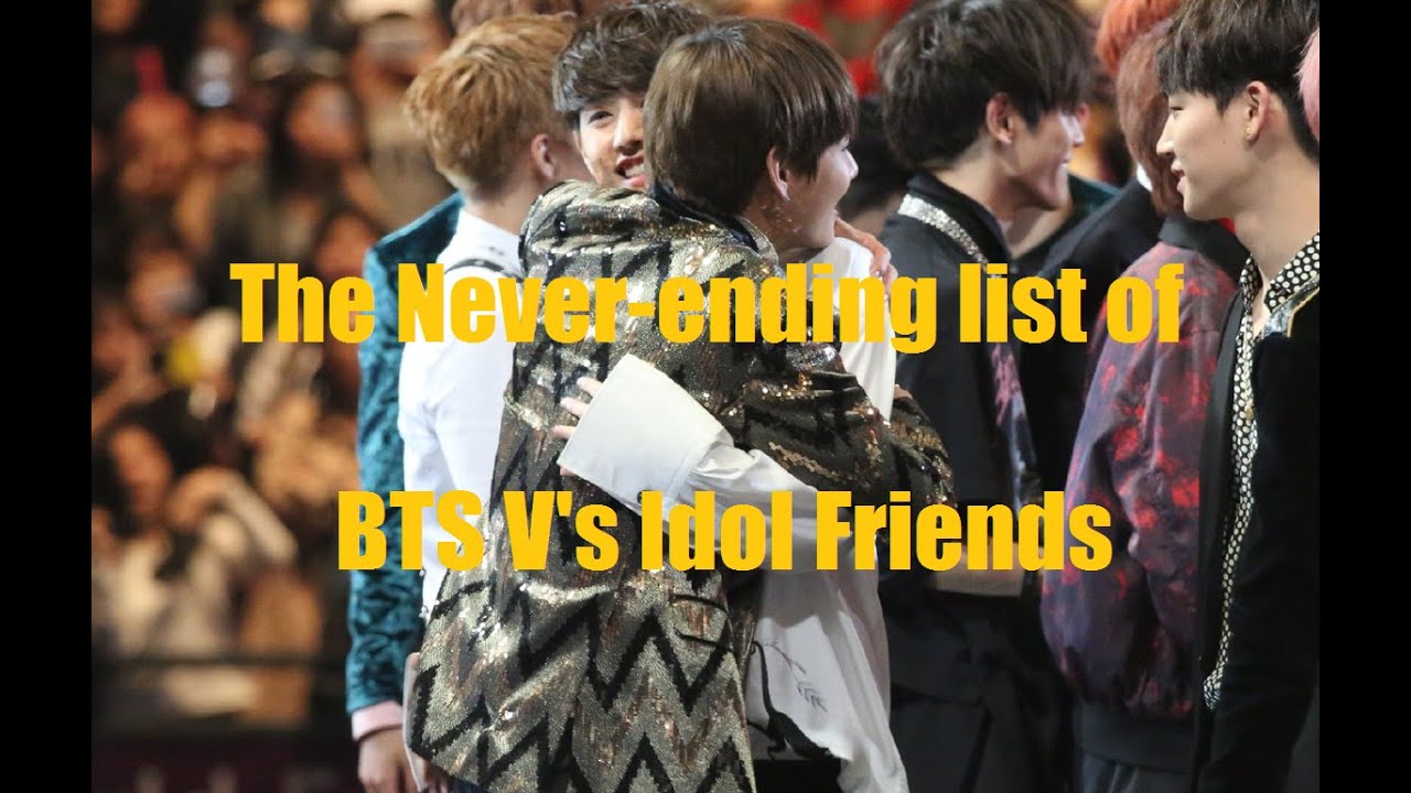 BTS V INTERACTING WITH OTHER IDOLS / TAEHYUNG'S FAMOUS FRIENDS