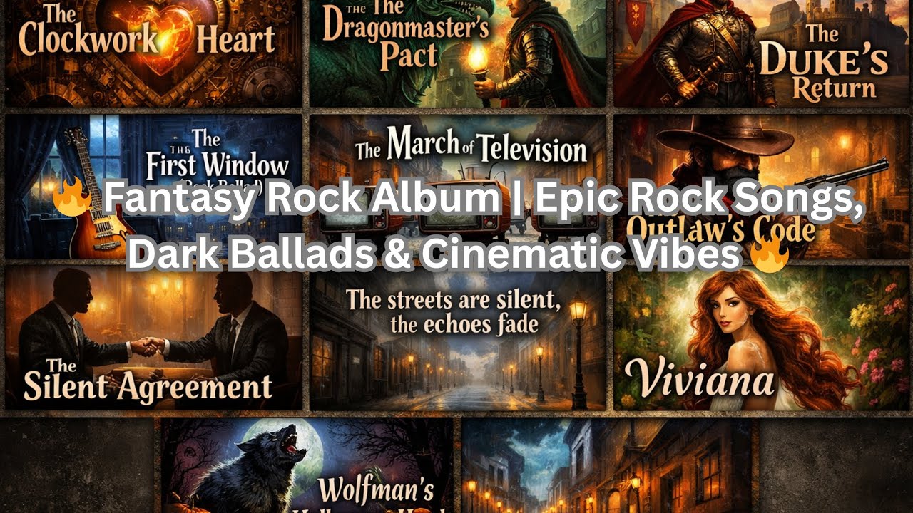 🔥 Fantasy Rock Album | Epic Rock Songs, Dark Ballads & Cinematic Vibes 🔥