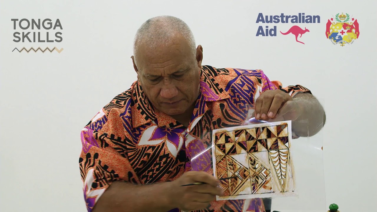 Tonga Skills Training Videos, Tapa Printing #5