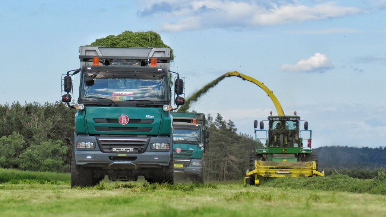Senáže 2020 | ZD Novosedly | 3x Tatra Phoenix | John Deere 7350, 6190R, 6930P, 6310